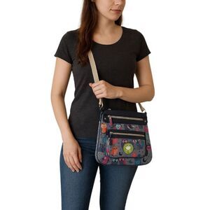 Lily Bloom Bella Night Owl Crossbody Shoulder Bag Handbag Purse WOMEN'S WOMAN'S